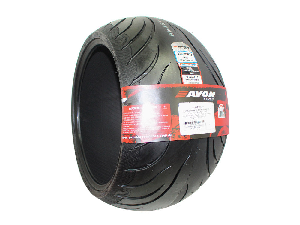 Avon Tyres AVO-AV921733 Cobra Chrome AV92 Rear Tyre 330/30-R17 87V Tubeless