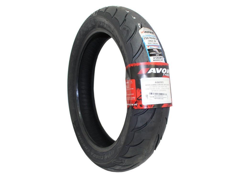 Avon Tyres AVO-AV921815 Cobra Chrome AV92 Rear Tyre 150/70-VB18 76V Tubeless