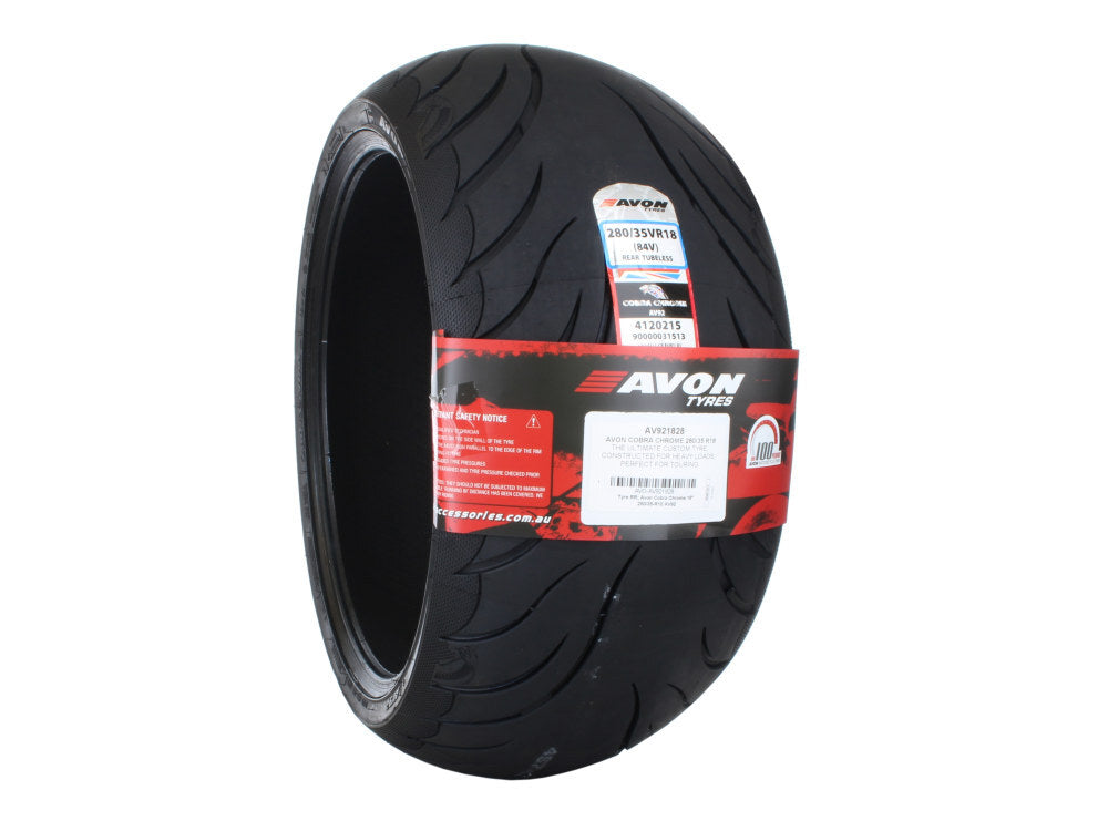 Avon Tyres AVO-AV921828 Cobra Chrome AV92 Rear Tyre 280/35-R18 Tubeless