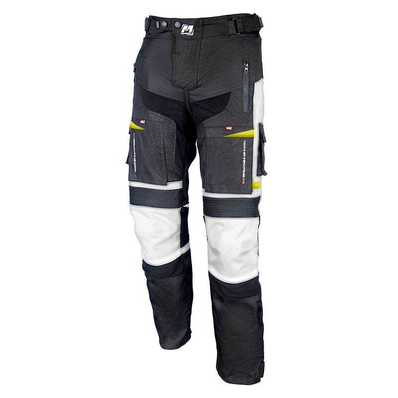 MotoDry Advent-Tour Trekker Black/Grey/Fluro Yellow Textile Pants