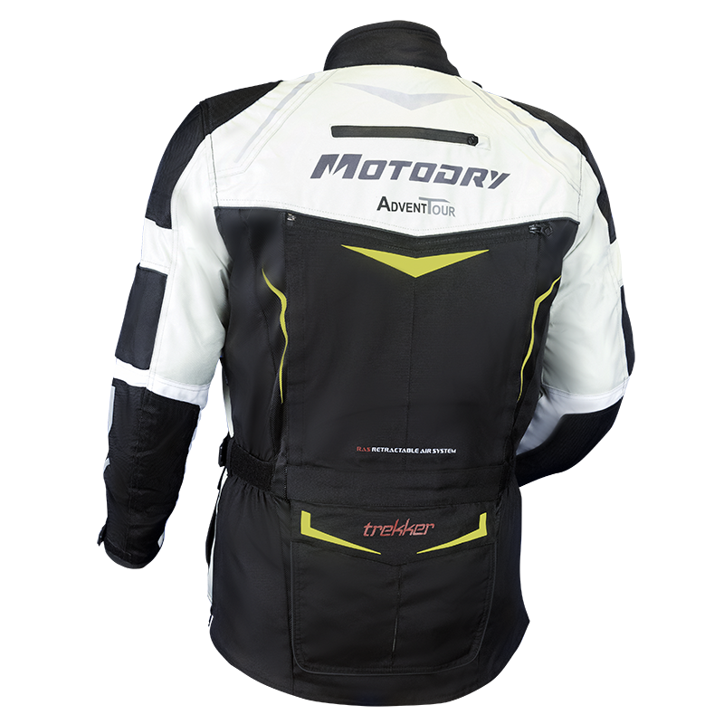 MotoDry Advent-Tour Trekker Black/Grey/Fluro Yellow Textile Jacket