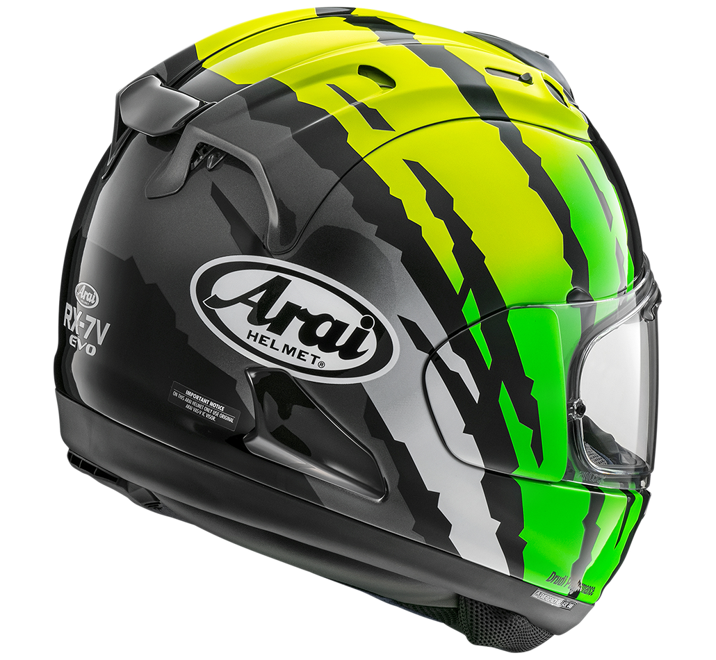 Arai RX-7V EVO Blade Yellow Helmet