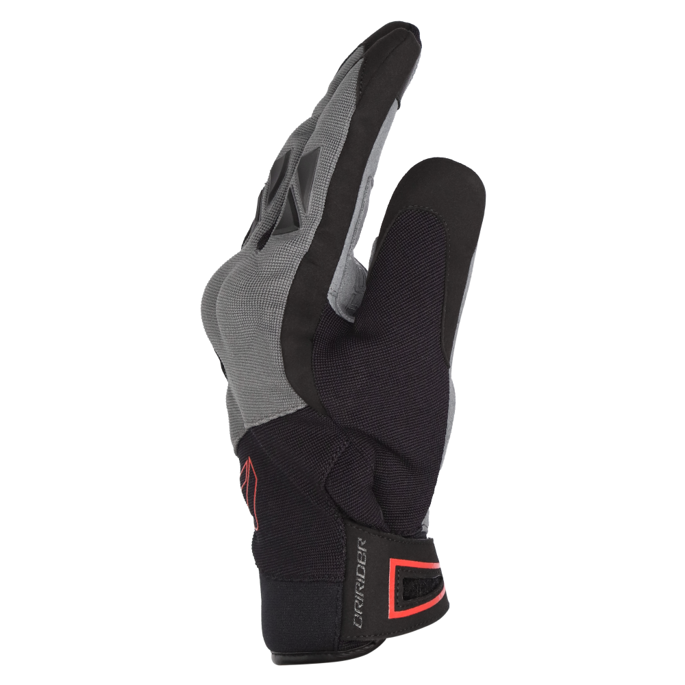 DriRider Atomic Grey/Black/Red Gloves