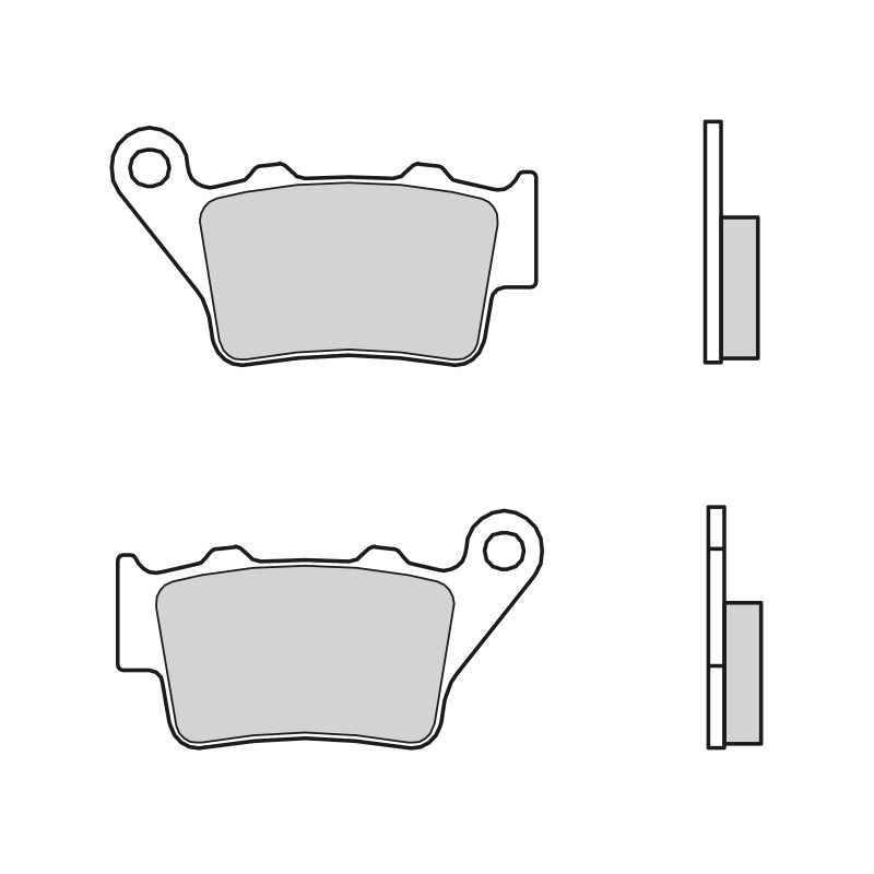 Brembo B-07BB0258 Genuine (58) Sintered Rear Brake Pad (07BB02.58)