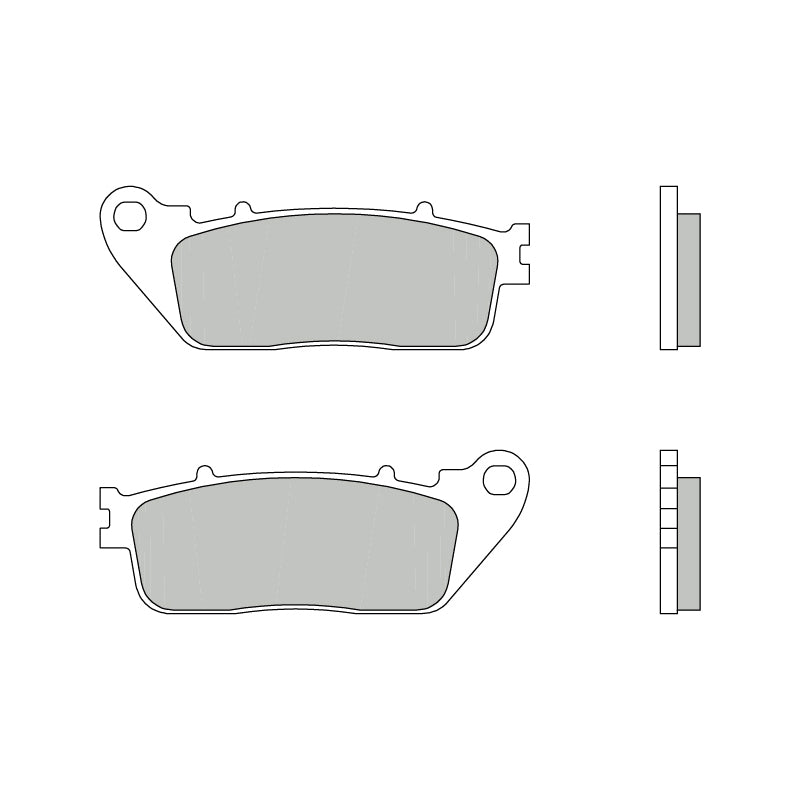 Brembo B-07HO13CC Road (CC) Carbon Ceramic Rear Brake Pad (07HO13.CC)