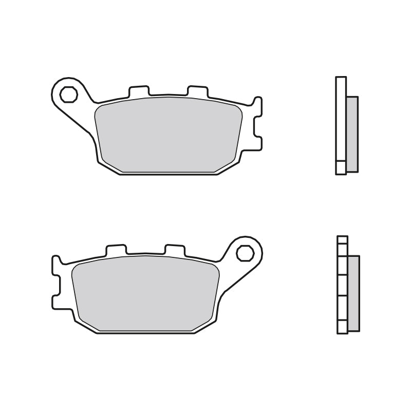 Brembo B-07HO3607 Road (06) Carbon Ceramic Front/Rear Brake Pad (07HO36.07)