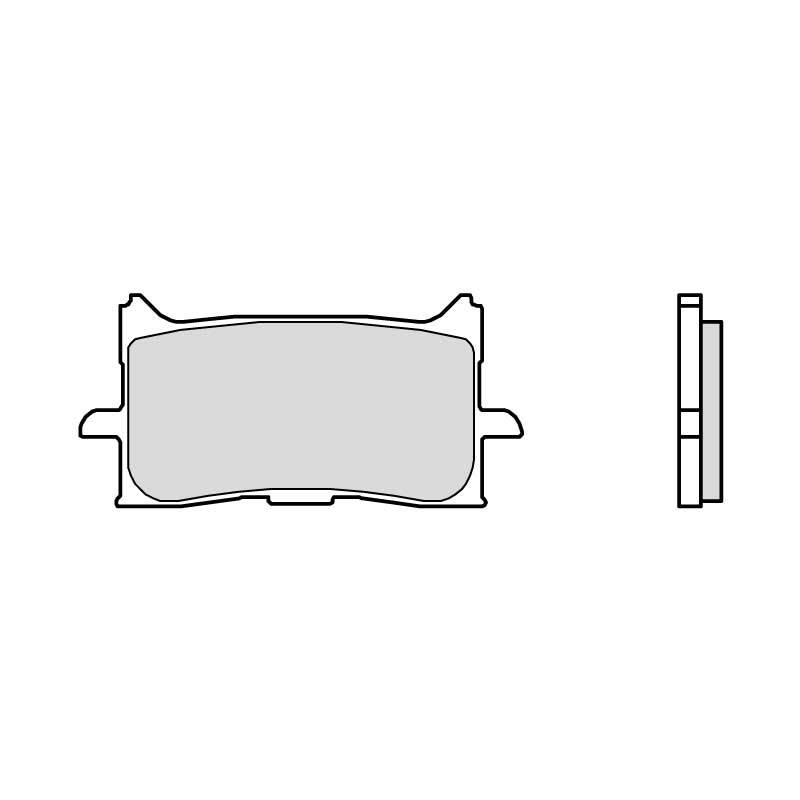 Brembo B-07HO62SA Road (SA) Sintered Front Brake Pad (07HO62.SA) [INTERNAL]