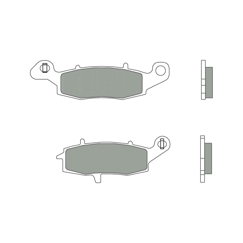 Brembo B-07KA15SP Road (SP) Sintered Rear Brake Pad (07KA15.SP)