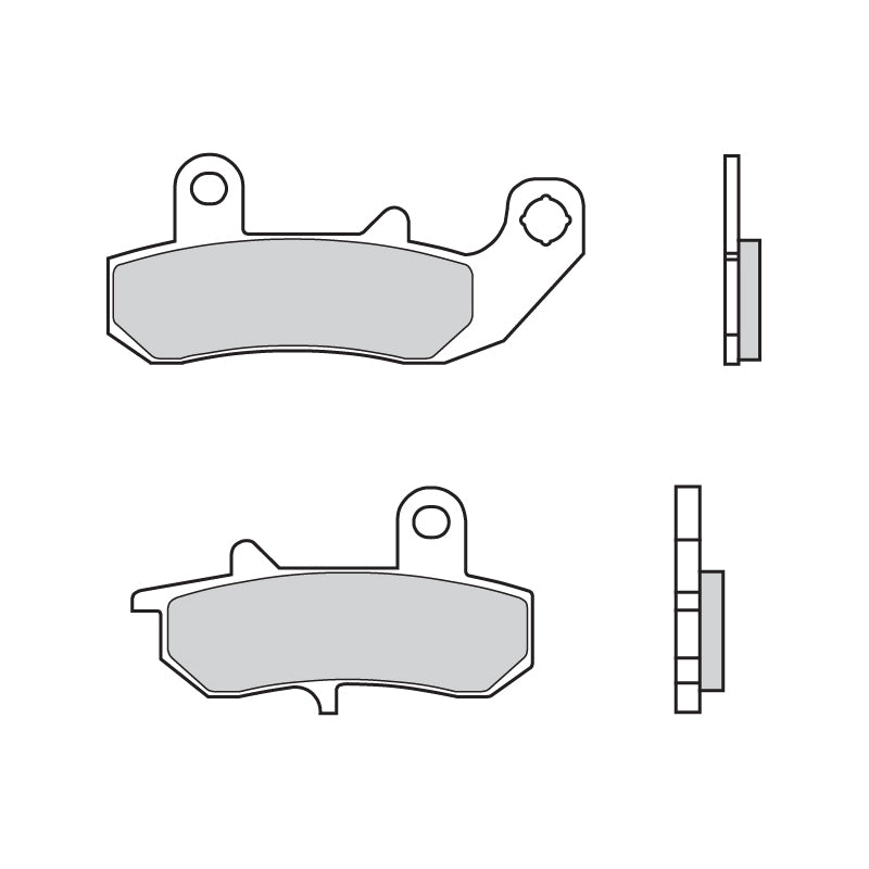 Brembo B-07SU1718 Road (18) Carbon Ceramic Rear Brake Pad (07SU17.18)