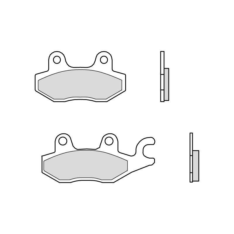 Brembo B-07YA2206 Road (06) Carbon Ceramic Front/Rear Brake Pad (07YA22.06)