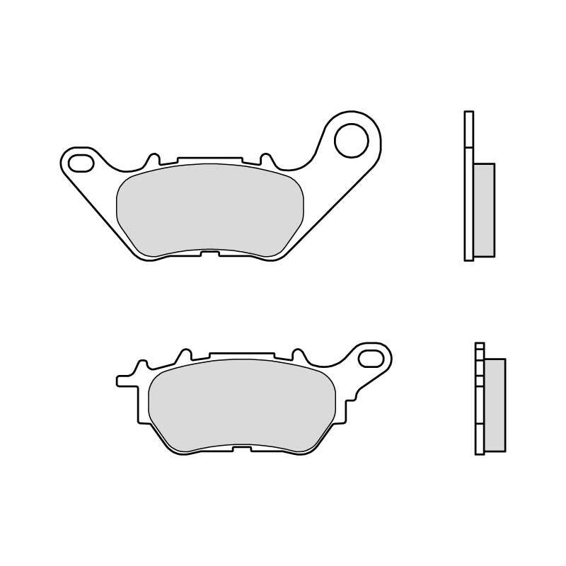 Brembo B-07YA53CC Road (CC) Carbon Ceramic Rear Brake Pad (07YA53.CC)