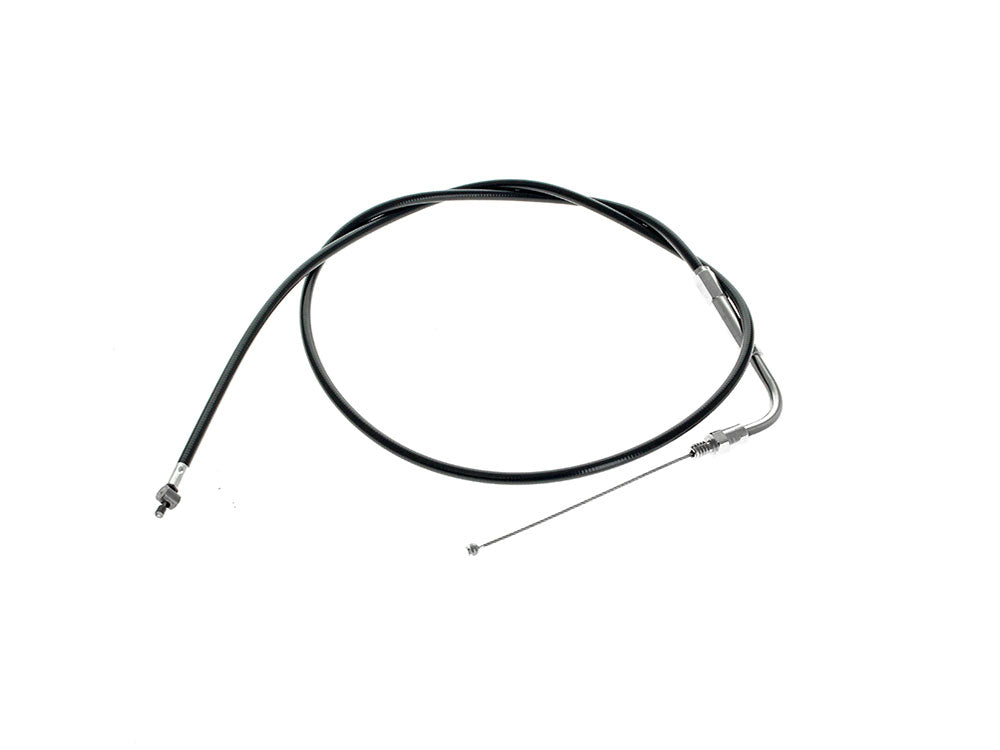Barnett B-101-30-30901 Black Vinyl Thread 33.5" Long Throttle Cable for Big Twin/Sportster 76-80