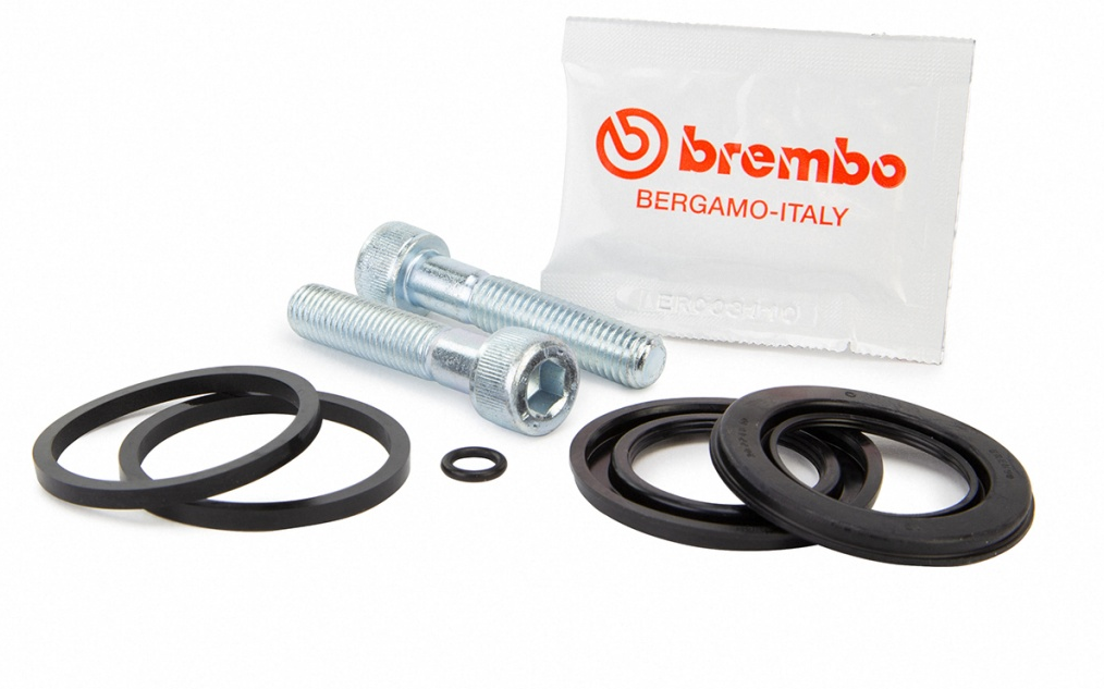 Brembo Brake Caliper Seal Set 38mm w/2 Screws(Brembo F08 Caliper) for most Benelli/Bimota/Ducati/Moto Guzzi Models