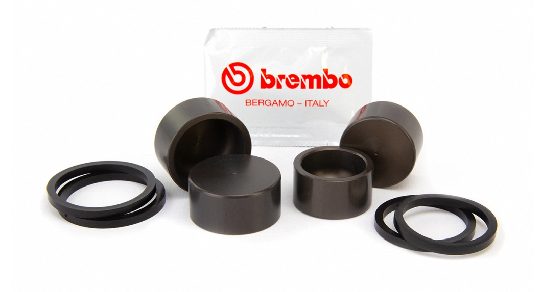 Brembo Brake Caliper Seal/Piston Rebuild Kit (Brembo Goldline Axial Mount 4-Piston 34mm/30mm Calipers) for most Ducati Models