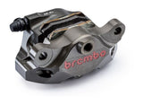 Brembo P4 34 84mm Rear Billet Brake Caliper Kit Black for Ducati Models