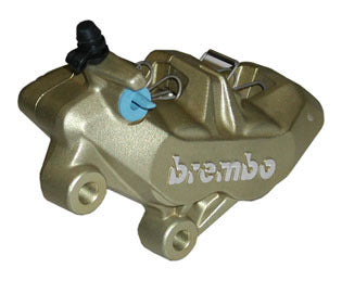 Brembo Brake Caliper P4/34 Left Gold for most Aprilia/Benelli/Bimota/Ducati/Husqvarna/KTM/Moto Guzzi/MV Agusta/Triumph Models