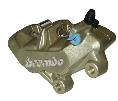 Brembo Brake Caliper P4/34 Right Gold for most Aprilia/Benelli/Bimota/Ducati/Husqvarna/KTM/Moto Guzzi/MV Agusta/Triumph Models