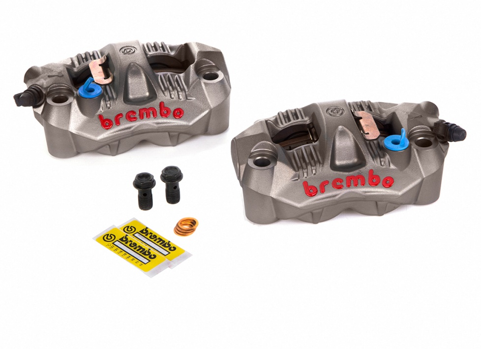 Brembo GP4 RS 108mm Radial Caliper Set w/Pads for most Honda/Kawasaki/Suzuki/Triumph/Yamaha Models