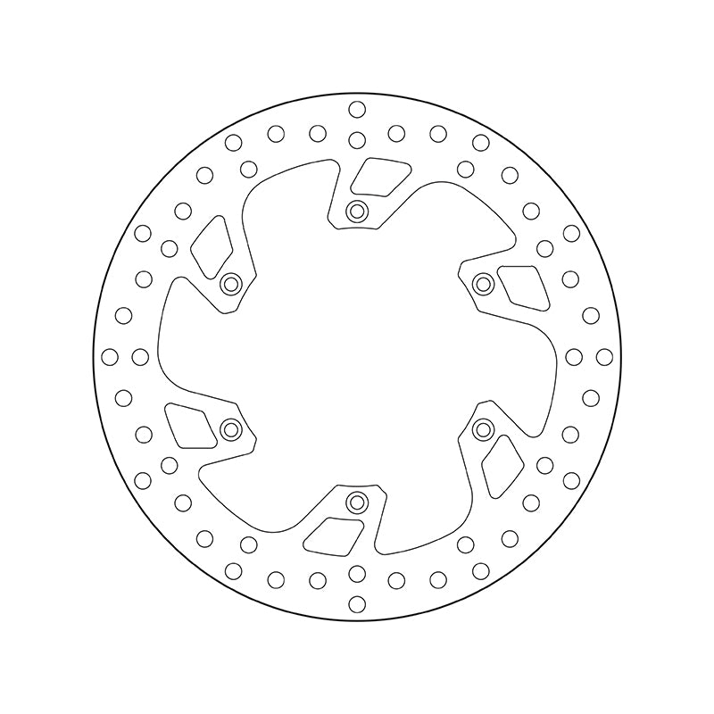 Brembo Serie Oro Fixed Rear Brake Disc for Beta/Husaberg/Husqvarna/KTM Models