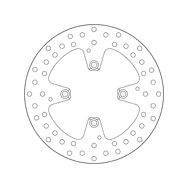 Brembo Serie Oro Fixed Rear Brake Disc for Ducati 1098/R/S/Tricolore/Streetfighter/S/1098 R/Bayliss/1198/R/S/1198 SP