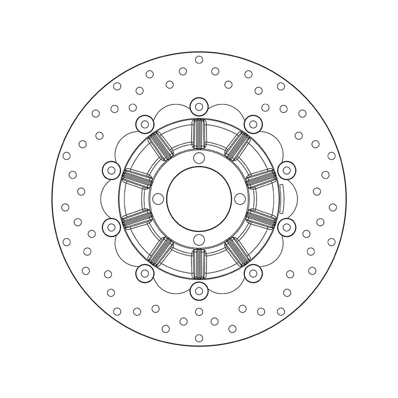 Brembo Serie Oro Floating Front Brake Disc for BMW R 800 GS/PD/R 1000 R/RS/RT