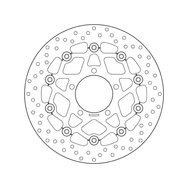 Brembo Serie Oro Floating Front Brake Disc for Kawasaki 600 ZX-6R/RR/636 ZX-6 Ninja/650 ER 6 F/N/Versys/Z 750 R/ABS/Versys 1000/Z SX/ABS/ZX 10 R