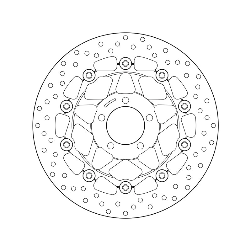 Brembo Serie Oro Floating Front Brake Disc for most Kawasaki Models