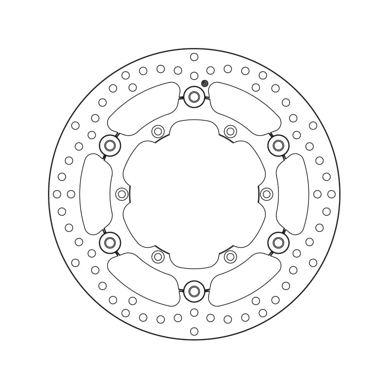 Brembo Serie Oro Floating Front Brake Disc for Yamaha YZ 250F 16-Up