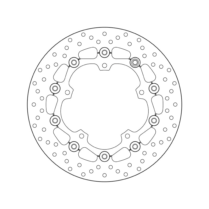 Brembo Serie Oro Floating Front Brake Disc for Yamaha MT-03 16-20/YZF-R3 15-19