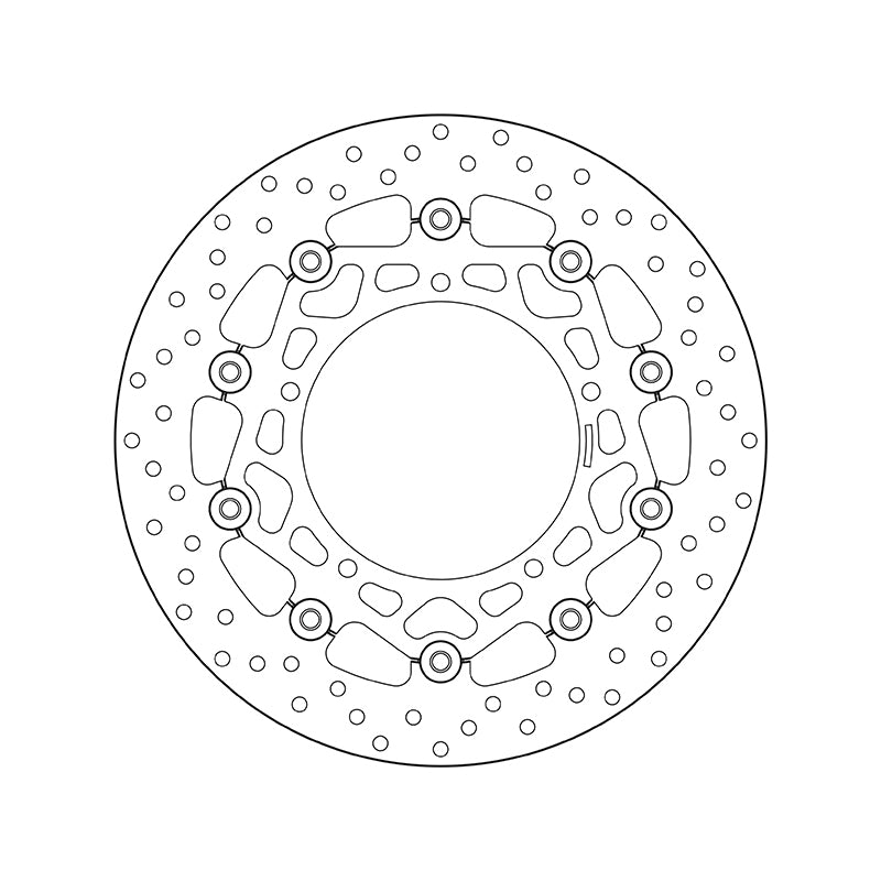 Brembo Serie Oro Floating Front Brake Disc for Yamaha YZF R6/Fazer 8/FZ 8/GTS 93-96/YZF R1/XTZ Supertenere