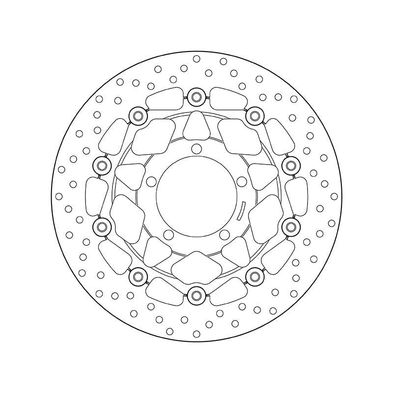 Brembo Serie Oro Floating Front Brake Disc for Triumph 675 Daytona Triple/Speed Triple/R