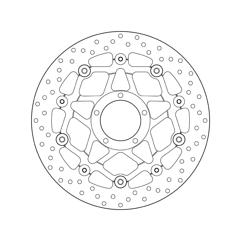 Brembo Serie Oro Floating Front Brake Disc for Ducati Streetfighter 848/S