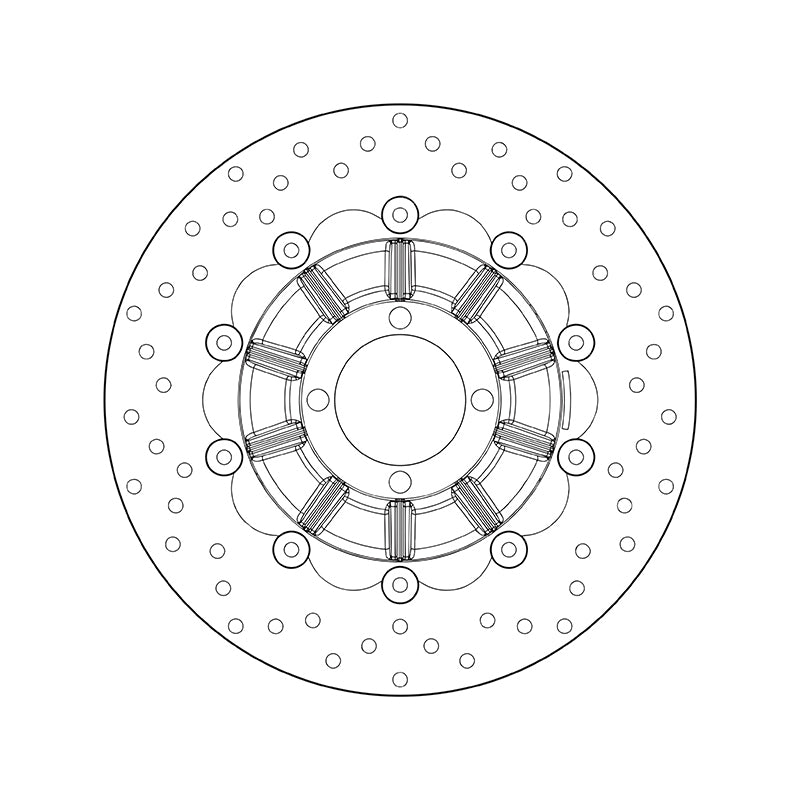 Brembo Serie Oro Floating Front Brake Disc for BMW R 650 RT/R 80/R/RT/R 1000 GS/PD