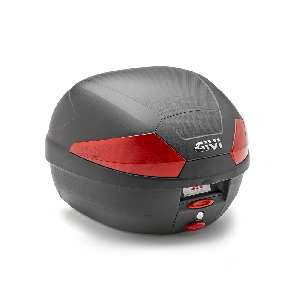 Givi B29N2 B29 Monolock 29L Top Case Black w/Red Reflectors & Universal Mounting Plate