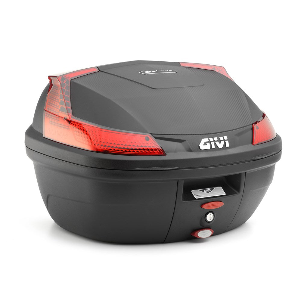 Givi B37N Blade 37L Black/Red Monolock Top Case (includes Universal Plate)