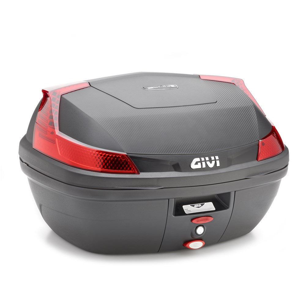 Givi B47NML Blade 47L Black/Red Monolock Top Case (includes Universal Plate)