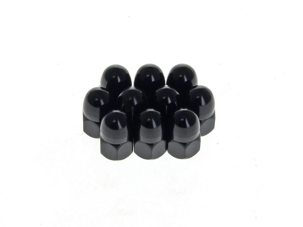 RSS BAI-03-0121BC 5/16-18 UNC Acorn OEM Style Nuts Black (10 Pack)