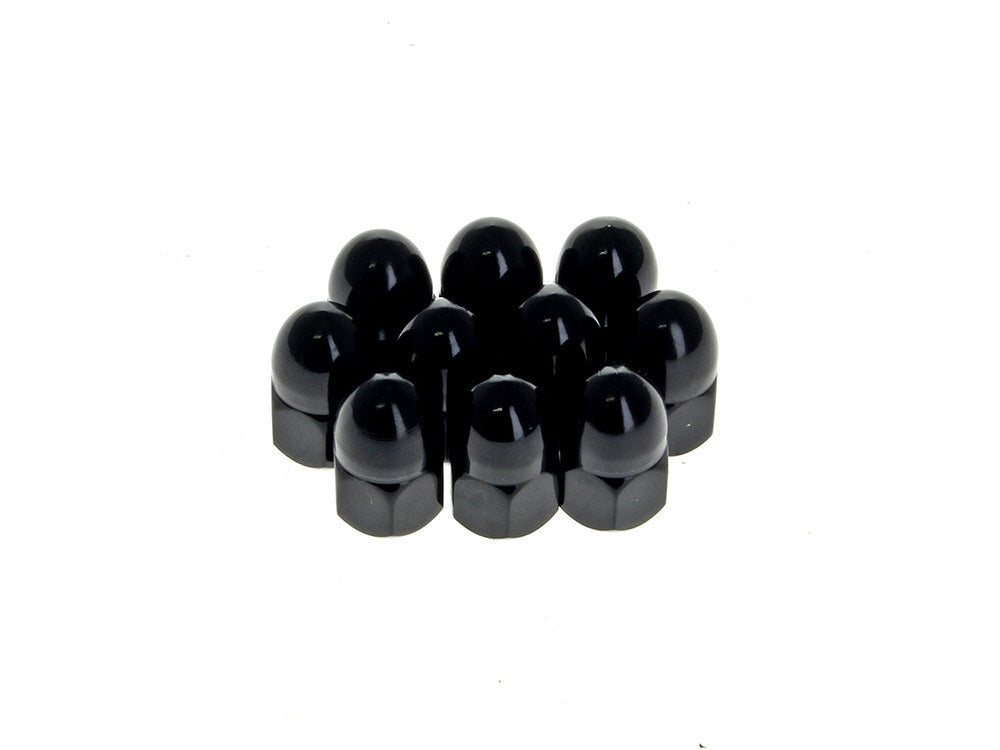 RSS BAI-03-0122BF 3/8-24 UNF Acorn OEM Style Nuts Black (10 Pack)