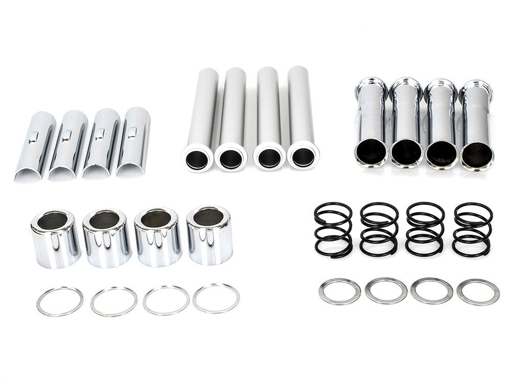 RSS BAI-04-0866 Push Rod Cover Kit Chrome for Evolution Big Twin 84-99