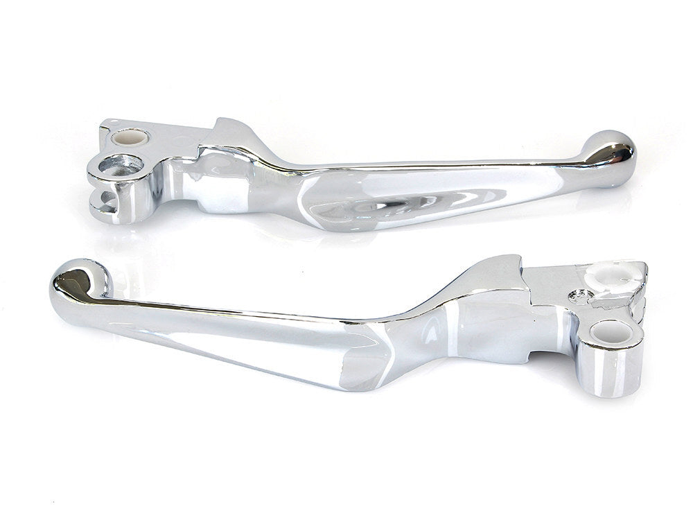 RSS BAI-07-0541V Wide Style Hand Levers Chrome for H-D 82-95