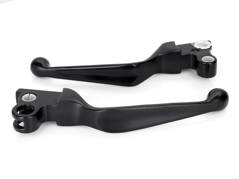 RSS BAI-07-0541VB Wide Style Hand Levers Black for H-D 82-95