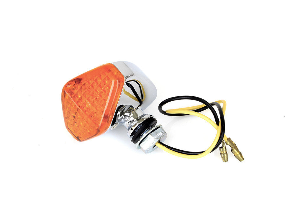 RSS BAI-12-6034ALED Mini Diamond LED Turn Signal w/Amber Lense Chrome