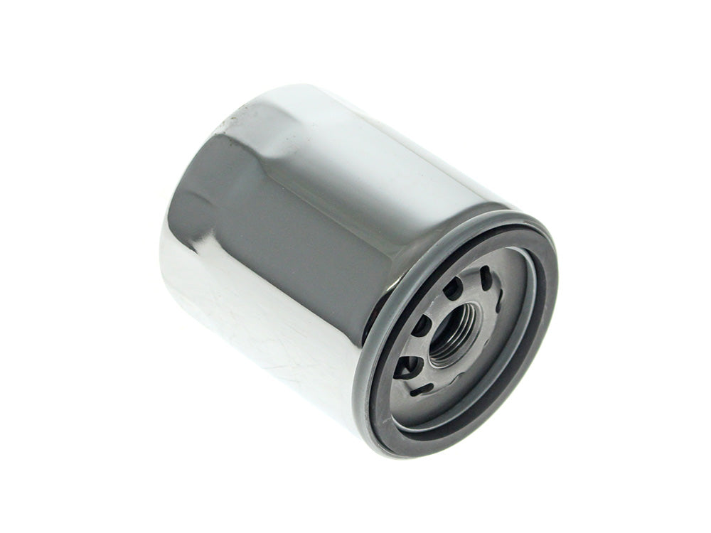 RSS BAI-14-0020CK Oil Filter w/Hex Nut Chrome for Harley-Davidson Twin Cam 99-17