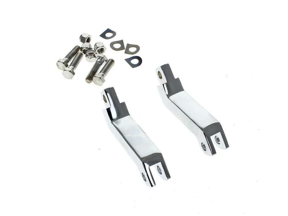 RSS BAI-17-0456 3.5" Male Footpeg Extensions Chrome for Softail/Dyna Models w/Forward Controls