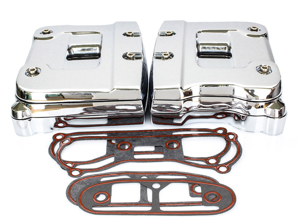 RSS BAI-33-0082 Rocker Covers Chrome for Big Twin 84-91