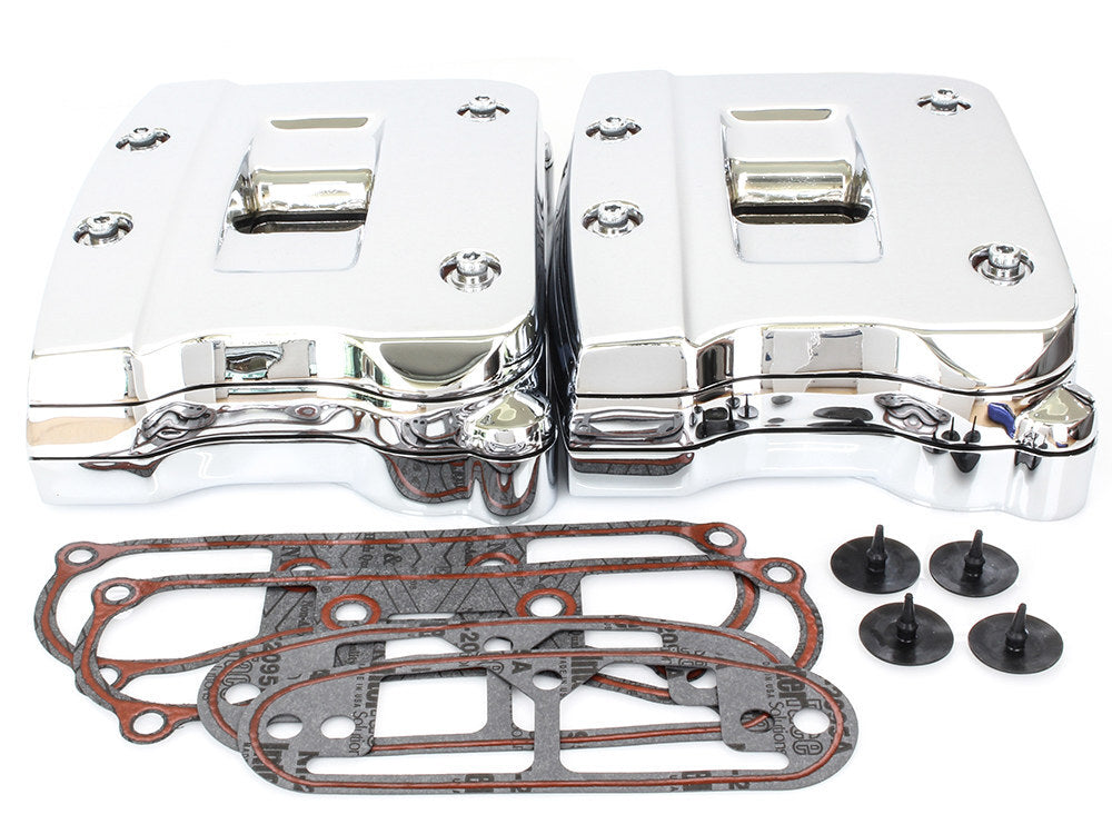 RSS BAI-33-0087 Rocker Covers Chrome for Big Twin 92-99