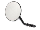 RSS BAI-60-0075MBR 4" Round Mirror w/Short Stem Black for Right Side