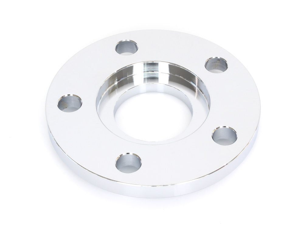 RSS BAI-D26-0138C-S038 3/8" Pulley Spacer Chrome w/Lip for H-D 00-Up Wheels