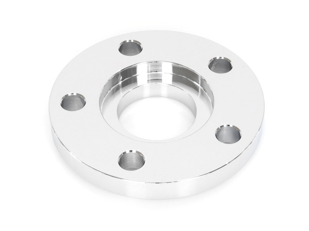 RSS BAI-D26-0138C-S050 1/2" Pulley Spacer Chrome w/Lip for H-D 00-Up Wheels