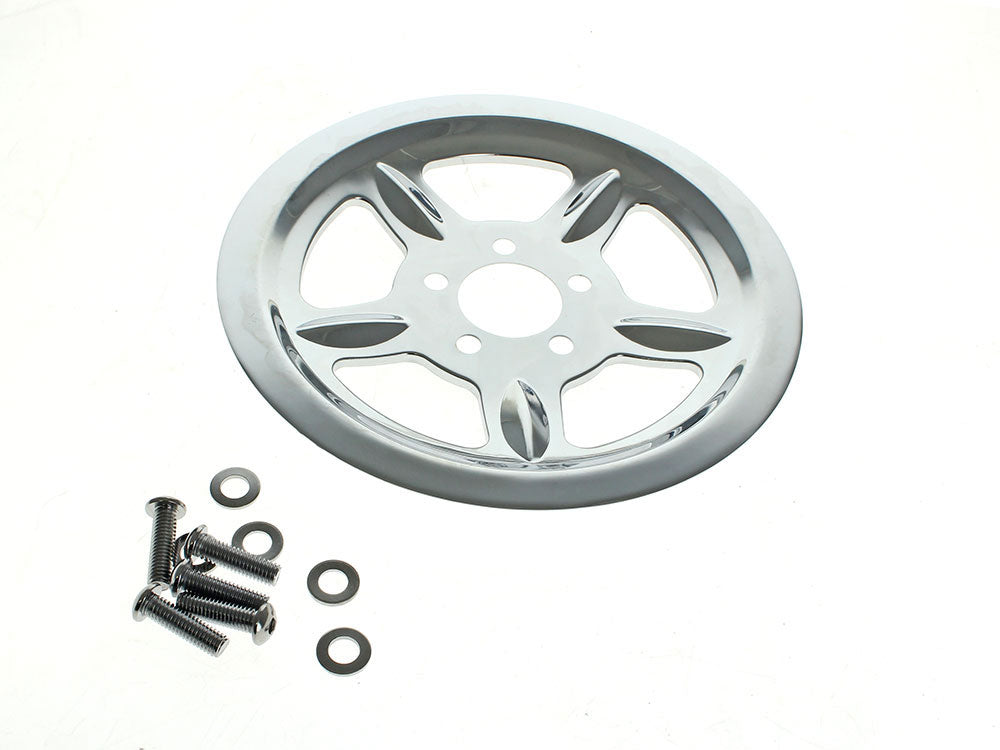 RSS BAI-D26-0154 Rear Pulley Cover Chrome for Sportster 04-21 w/68 Tooth Pulley